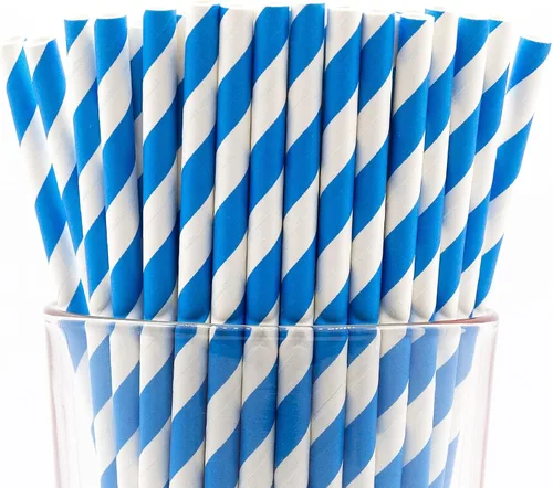 Miniatura 63 de Paquete de 150 pajitas de papel biodegradables con lunares rojos de 4 capas (compostables, no tóxicas, sin BPA)