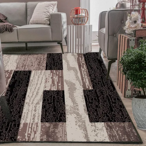 Miniatura 10 de BNM Indoor Small Area Rug, Jute Backing, Modern Geometric, Perfect for Living Room, Dining Room, Bedroom, Hardwood Floors, Office, Dorm, Entryway