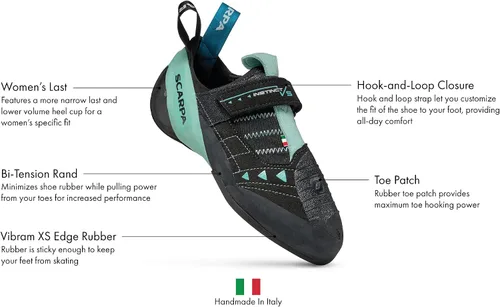 Miniatura 2 de SCARPA Instinct VS Zapatillas de escalada para deporte escalada y roca, de bajo volumen, ajuste específico para mujer