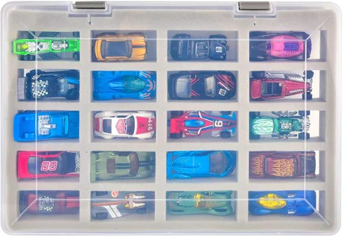 ADAM FULLCASE - Funda compatible con autos Hot Wheels. Organizador de juguetes, contenedor de almacenamiento para autos Hot Wheels 20 unidades.