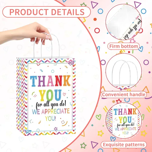 Miniatura 4 de Bolsas de regalo de agradecimiento para empleados: 16 piezas geniales regalos de agradecimiento para empleados, pequeñas bolsas de regalo