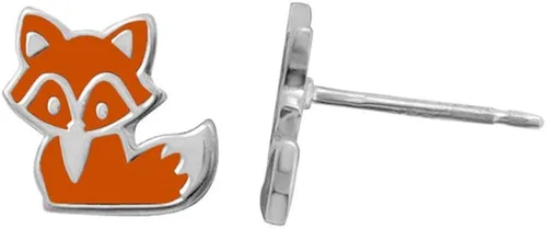 Miniatura 2 de Boma Pendientes de plata de ley con diseño de zorro