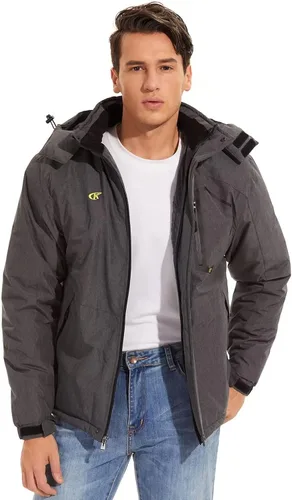 Miniatura 4 de QPNGRP Mens Waterproof Ski Snowboard Jacket Windproof Winter Snow Coat