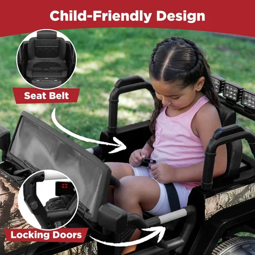 Miniatura 5 de Best Choice Products Camión de paseo para niños de 12 V, auto de juguete con batería con suspensión de resorte, control remoto, 3 velocidades, luces