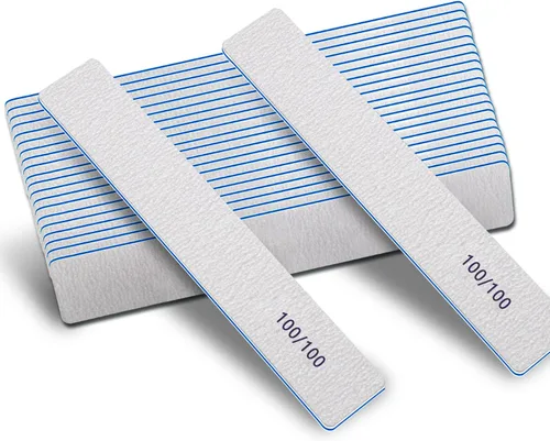 Miniatura 8 de Lima de uñas - Limas de uñas para uñas acrílicas de 100/180 granos, 12 piezas de tablas de esmeril de doble cara para uñas acrílicas y naturales