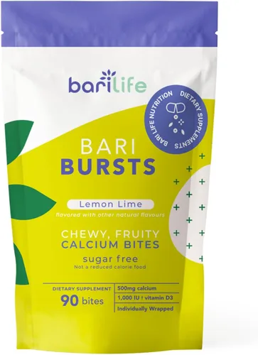 Miniatura 11 de Masticables de Citrato de Calcio Bariátrico con 1000 UI de Vitamina D3 - Ideal para Pacientes Bariátricos - BariBurst de Bari Life