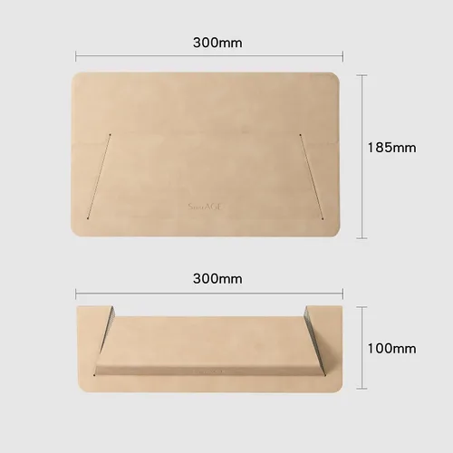 Miniatura 9 de SenseAGE Soporte para computadora portátil para escritorio, oficina, soporte ergonómico para portátil, soporte plano de viaje plegable y portátil