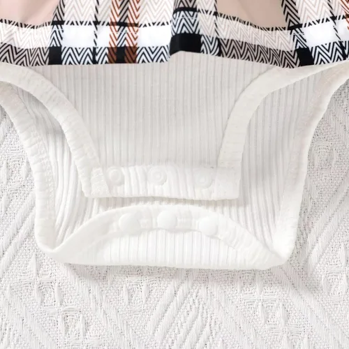 Miniatura 72 de Unutiylo Ropa de bebé recién nacida prematura con tirantes, traje de otoño e invierno, traje de manga larga con volantes