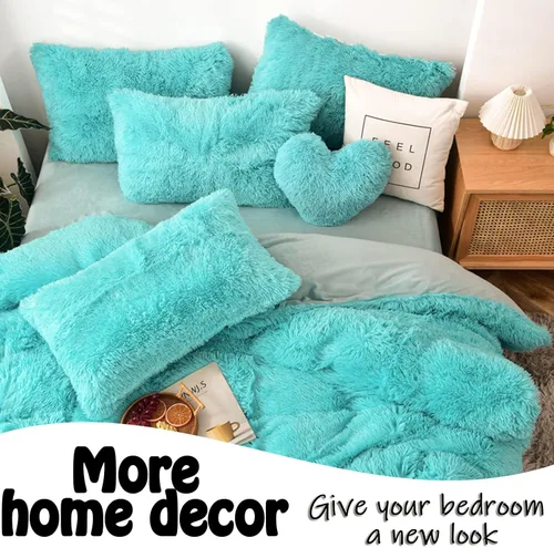 Miniatura 6 de MorroMorn Almohadas de Pelo Esponjoso en Forma de Corazón, Almohadas Decorativas Peludas para Sofá, Cama, Decoración Linda de Habitación