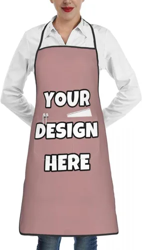 Miniatura 86 de Delantal personalizado con logotipo de imagen, nombre de texto, delantales de cocina personalizados para chef para hombres y mujeres