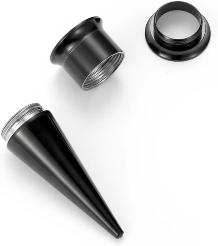 Miniatura 22 de vcmart 14G-00G - Kit de estiramiento de 36 piezas de calibre de oído, tapones cónicos, ojales, acero de grado de implante