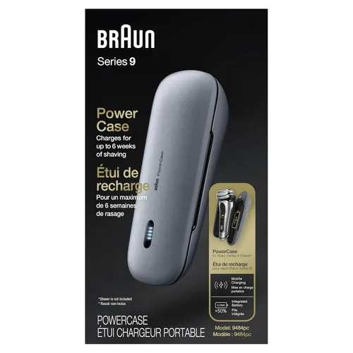 Miniatura 7 de Braun Powercase para maquinillas de afeitar eléctricas para hombres, compatible con Braun Series 9 Pro, Series 9 y Series 8, estuche de afeitadora