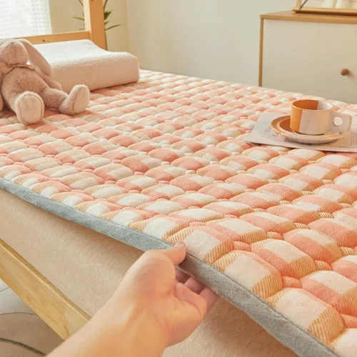 Miniatura 10 de Colchón de futón japonés, 35.43 x 78.74 pulgadas, colchón portátil doble individual tatami colchoneta para dormir, colchón enrollable de 0.8 in