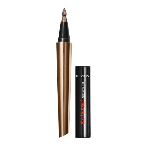 Miniatura 14 de Revlon So Fierce! Delineador de ojos líquido de tinta cromada, delineador metálico duradero con tapa de tinta de inmersión para Pearl, Shimmer 901