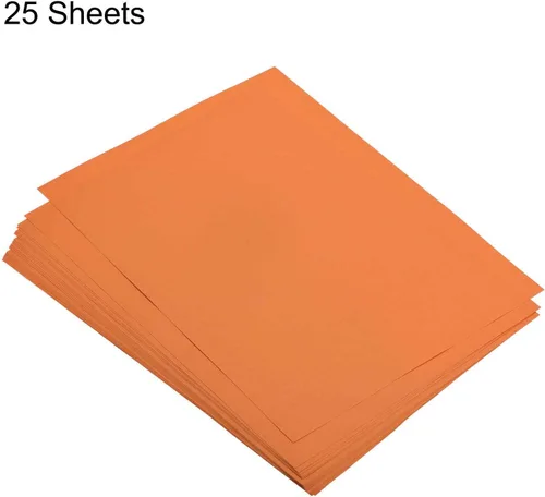 Miniatura 3 de MECCANIXITY 25 hojas de papel de copia de color de 8.3 x 11.7 pulgadas, papel de impresora de 2.82 oz/m², naranja y rojo para impresión de oficina