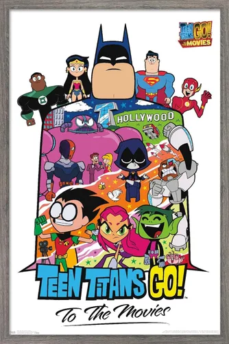 Trends International DC Comics Movie Teen Titans Go! To The Movies - Póster de pared de collage, 22.4 pulgadas de largo x 14.7 pulgadas, versión