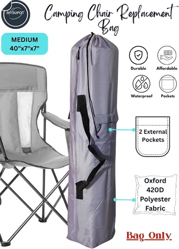 Miniatura 2 de Bolsa de repuesto para silla de camping plegable, silla de campamento portátil, hamaca, esterilla de yoga, paraguas, tiendas de campaña, trípodes