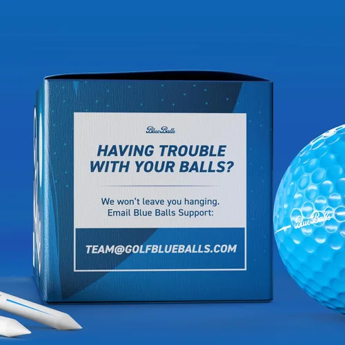 Miniatura 8 de Blue Balls Pelotas de golf con luz LED de alta calidad, brillan en la oscuridad, golf nocturno, regalo divertido, despedida de soltero