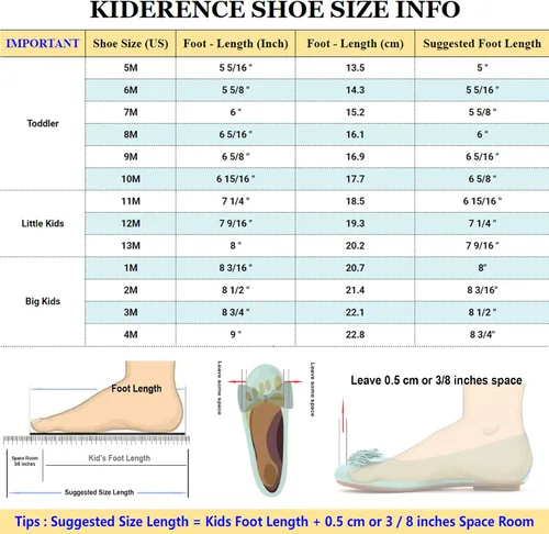 Miniatura 4 de Kiderence Toddler Girls Sandals Little Girls Kids Shoes Girls Sandals Toddler