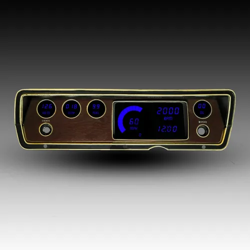 Miniatura 2 de Intellitronix Panel de medidor digital LED para Dodge Duster/Dart (1970-1976) DP1805B (azul)