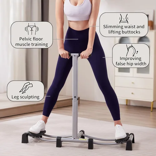 Miniatura 4 de Leikefitness Máquina de Piernas Cuerpo Delgado Femenino Músculo del Suelo Pélvico Equipo de Fitness Reparación Muscular Entrenamiento de Plateado