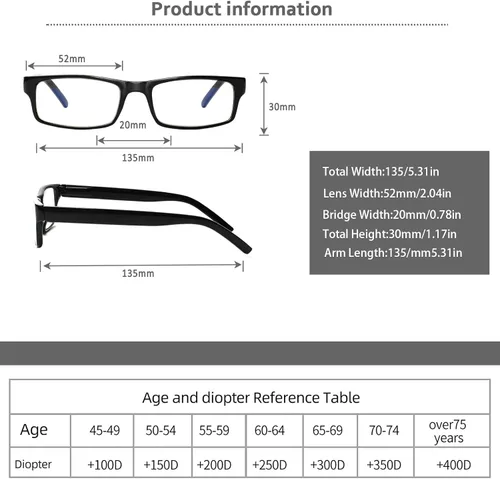 Miniatura 2 de BIENCOOL Paquete de 6 lentes de lectura tradicionales para hombres y mujeres con bisagras de resorte 3 negro 3 tortuga