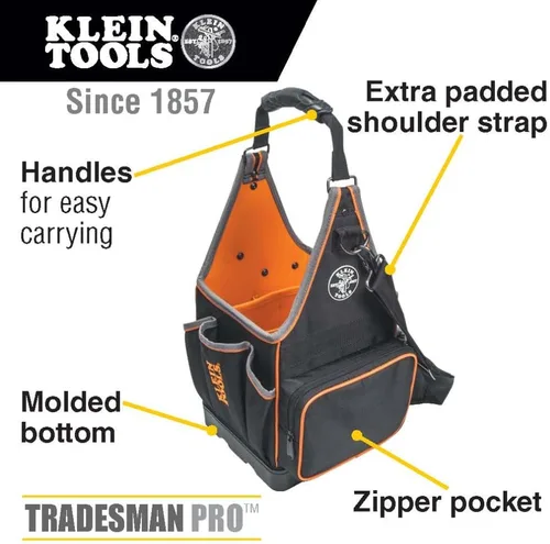 Miniatura 3 de Klein Tools 554158 –- 14 Tradesman Pro Organizador bolsa 8-Inch bolsa pulgadas