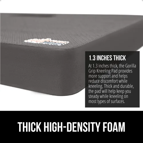 Miniatura 3 de GORILLA GRIP Almohadilla de rodillas de espuma suave extra gruesa con patente pendiente, 2 PK, almohadillas de rodillas grandes y de apoyo