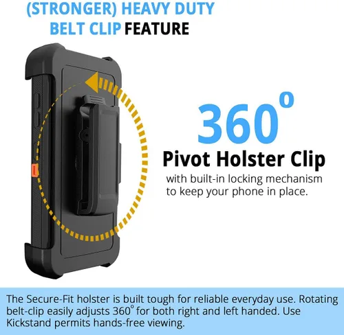 Miniatura 3 de 11 Pro Max Defender - Funda protectora híbrida a prueba de golpes, diseño de doble capa, cubierta dura compatible con iPhone 11 Pro Max