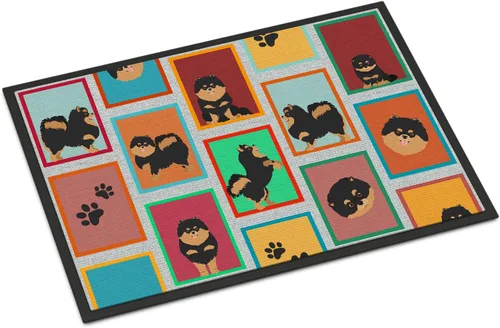 Miniatura 24 de Caroline's Treasures MLM1149MAT - Felpudo rojo Border Collie de 18 x 27 pulgadas, para interiores y exteriores, para entrada, antideslizante, Border