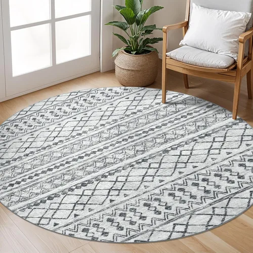 Miniatura 125 de KUTA Alfombras Boho para pasillos de 2.6x10 pies, alfombra de pasillo marroquí lavable, antideslizante, vintage, gris, alfombras de cocina, ultra