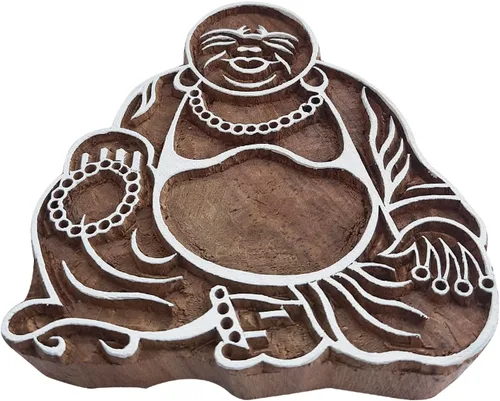 Miniatura 10 de Bloque de impresión con clase grande Lord Ganesha forma sello de madera grande