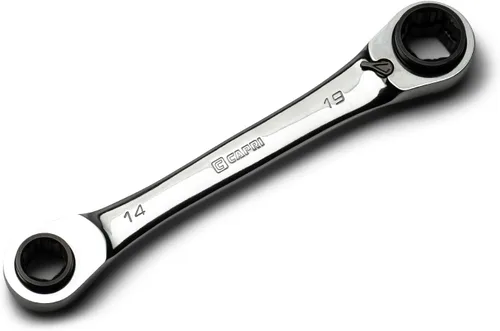 Miniatura 11 de Capri Tools Llave de trinquete reversible 4 en 1 con extremo de caja de 120 dientes, 5/16, 3/8, 7/16, 1/2 pulgadas, SAE