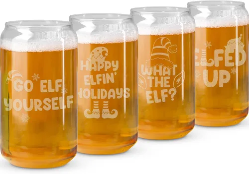 Miniatura 11 de Copas de vino de Navidad – Vaso de supervivencia navideño, está empezando a costar mucho como copas de vino sin tallo de Navidad, juego de 2 copas