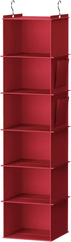 Miniatura 15 de YOUDENOVA - Organizador colgante para clóset con 6 estantes de almacenamiento, paquete de 2, negro