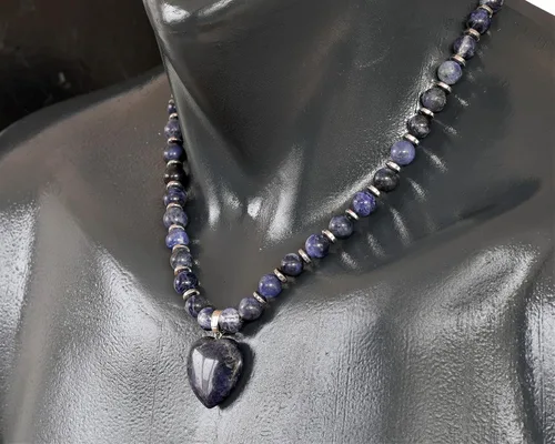 Miniatura 13 de Colgante de corazón de aventurina natural, Collar de cuentas de aventurina genuina, Collar de piedra verde, Collar de piedras preciosas, Cuentas