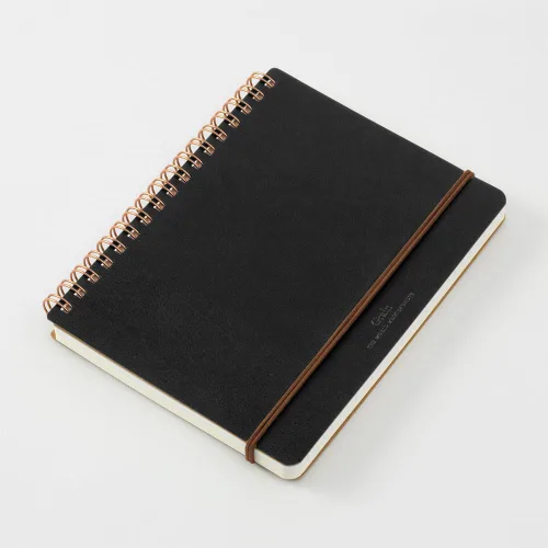 Miniatura 2 de DESIGNPHIL 15222006 Midori Ring Notebook, grano, transformación B6, negro