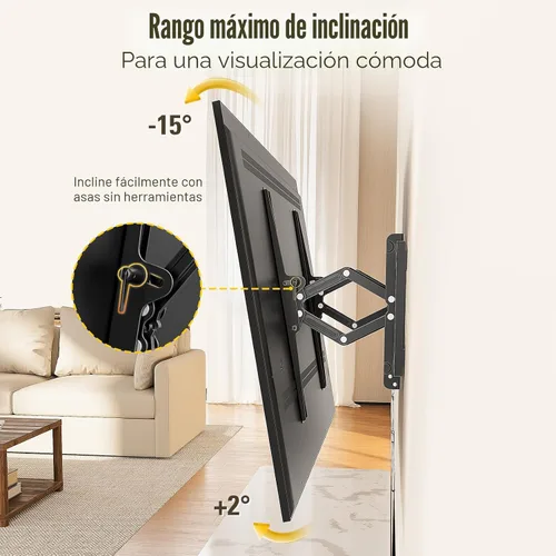 Miniatura 3 de Mounting Dream Soporte de Pared para TV de Inclinación Avanzada Certificado por UL para la Mayoría de TVs de 42-90 Pulgadas, Soporte de TV