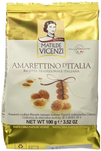 Miniatura 2 de Vicenzi: "Amarettino d' Italia" Galletas Amaretti paquetes de 3.52 onzas (paquete de 4) [Importación italiana]
