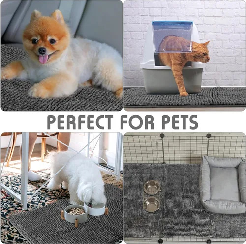 Miniatura 4 de Amylove 4 piezas de forro polar lavables para jaula de cobayas, mascotas, perros, gatos, ropa de cama de entrenamiento para animales pequeños