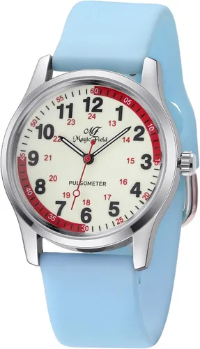 oyeaho Reloj de enfermera para enfermeras, médicos, profesionales médicos, estudiantes, hombres, mujeres, unisex, fácil de leer, esfera luminosa,