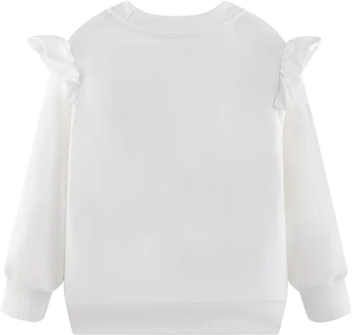 Miniatura 98 de Sudaderas para niñas pequeñas, cuello redondo, sin botones, de manga larga, para invierno, casual, ropa 2T-7T, Dinosaurio
