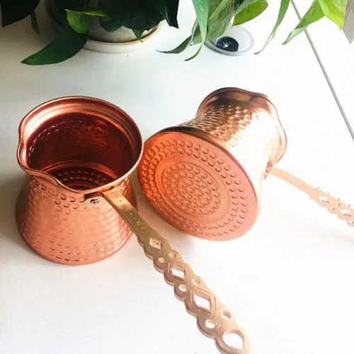 Miniatura 5 de IMIKEYA Cafetera turca, cafetera griega árabe de 10.8 fl oz, mini calentador de leche, sartén de calentamiento de mantequilla, mini olla de fusión