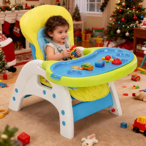 Miniatura 8 de Trona de bebé, Trona 3 en 1 para bebés y niños pequeños, Trona convertible para niños pequeños, Trona ajustable para alimentación infantil para niño