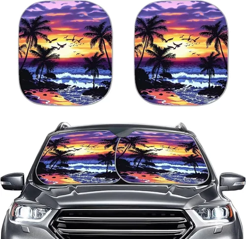Miniatura 21 de Parasoles personalizados para parabrisas de automóvil, añade tu propia foto, juego de 2 parasoles para parabrisas de automóvil, ajuste universal