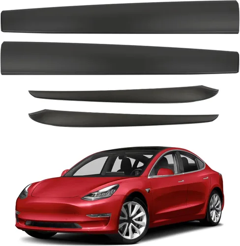Miniatura 8 de Cubierta de salpicadero y panel de moldura de puerta delantera compatible con Tesla Modelo Y (2019-2023) Modelo 3 (2021-2023), cubierta