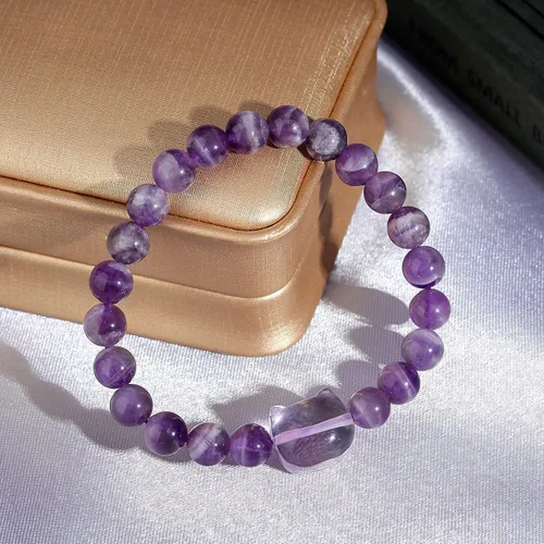 Miniatura 2 de MAIBAOTA Pulsera de gato, regalo de joyería de gato para mujeres y hombres, pulsera de cristal de 0.315 in para buena suerte, atracción de dinero