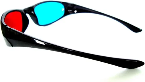 Miniatura 2 de 2 pares de gafas de anaglifo 3D azul y rojo marco completo