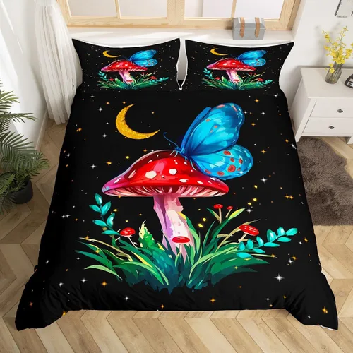 Miniatura 9 de Juego de funda de edredón de océano azul, tamaño individual, juego de ropa de cama de 2 piezas para niños, adolescentes y niñas, decoración