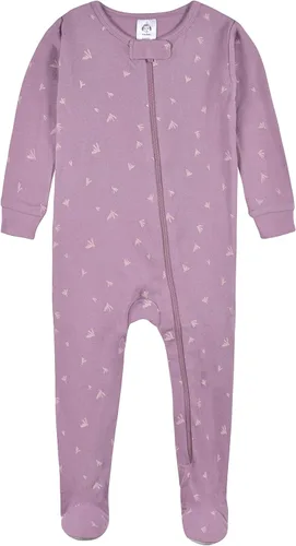 Miniatura 3 de Gerber Pijama con pies para bebé niña, paquete de 2